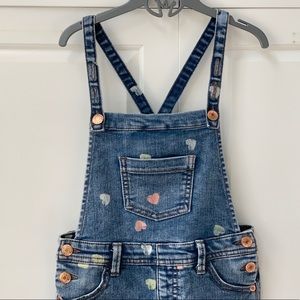 Cat & Jack heart overalls size S (6/6x)